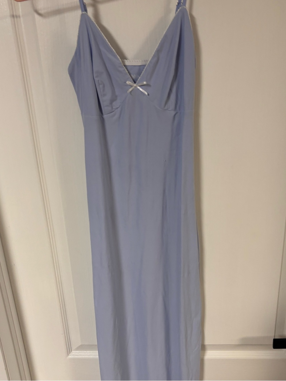 wild fable Light Blue Slip Dress with Tiny Bow Accent